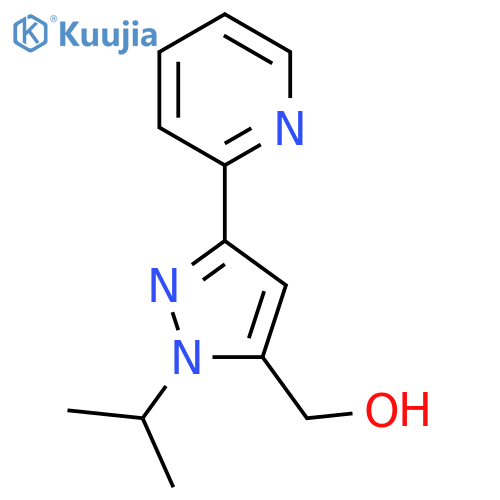 (1-isopropyl-3-(pyridin-2-yl)-1H-pyrazol-5-yl)methanol structure
