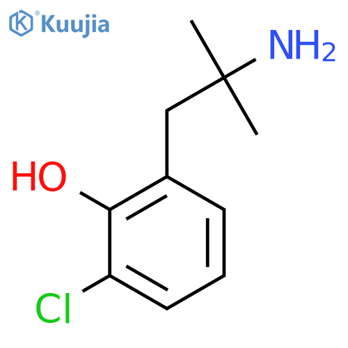 2-(2-amino-2-methylpropyl)-6-chlorophenol structure