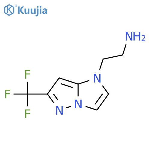 2-(6-(Trifluoromethyl)-1H-imidazo[1,2-b]pyrazol-1-yl)ethan-1-amine structure