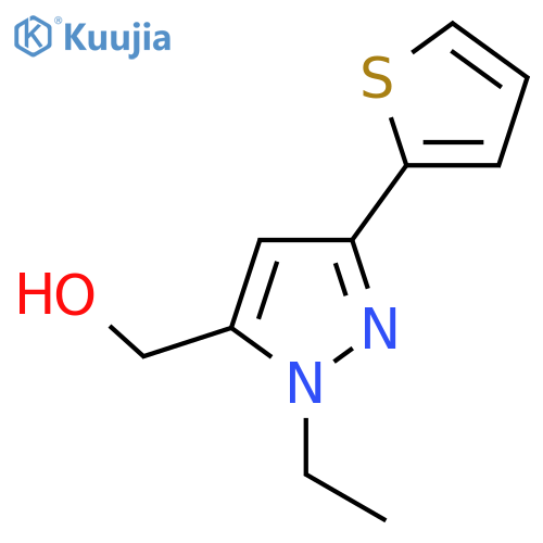 (1-ethyl-3-(thiophen-2-yl)-1H-pyrazol-5-yl)methanol structure
