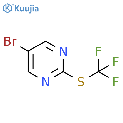 5-bromo-2-[(trifluoromethyl)sulfanyl]pyrimidine structure