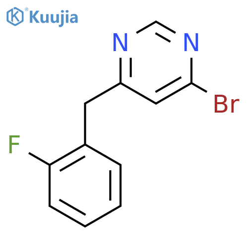 4-Bromo-6-(2-fluorobenzyl)pyrimidine structure