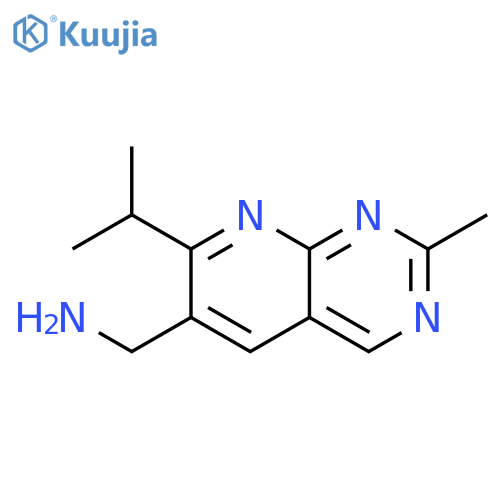 Pyrido[2,3-d]pyrimidine-6-methanamine, 2-methyl-7-(1-methylethyl)- structure