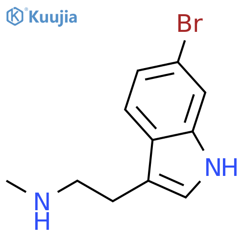 2-(6-Bromo-1H-indol-3-yl)-N-methylethanamine structure