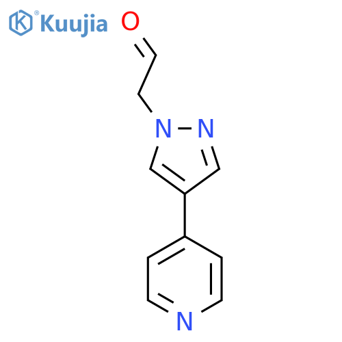 2-(4-(Pyridin-4-yl)-1H-pyrazol-1-yl)acetaldehyde structure