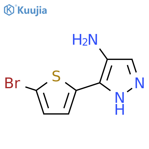 5-(5-bromothiophen-2-yl)-1H-pyrazol-4-amine structure