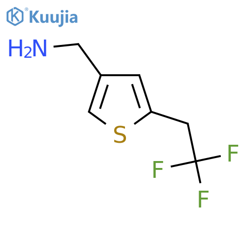 (5-(2,2,2-Trifluoroethyl)thiophen-3-yl)methanamine structure