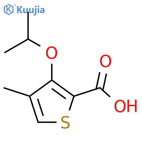 3-isopropoxy-4-methylthiophene-2-carboxylic acid structure