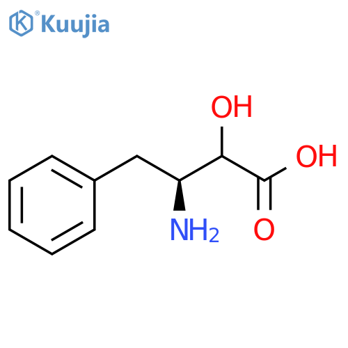 (3S)-3-amino-2-hydroxy-4-phenylbutanoic acid structure