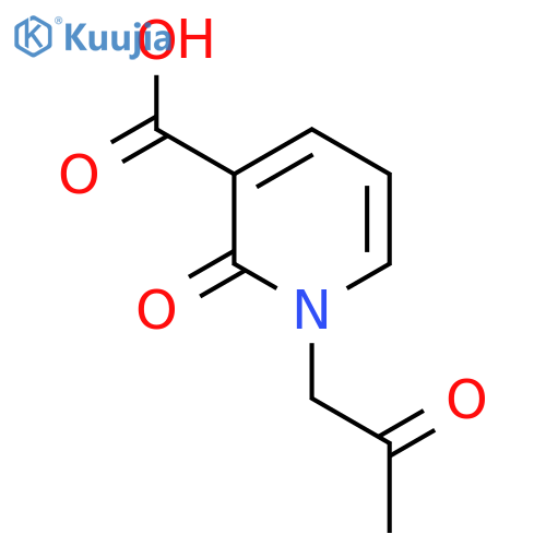 2-Oxo-1-(2-oxopropyl)-1,2-dihydropyridine-3-carboxylic acid structure