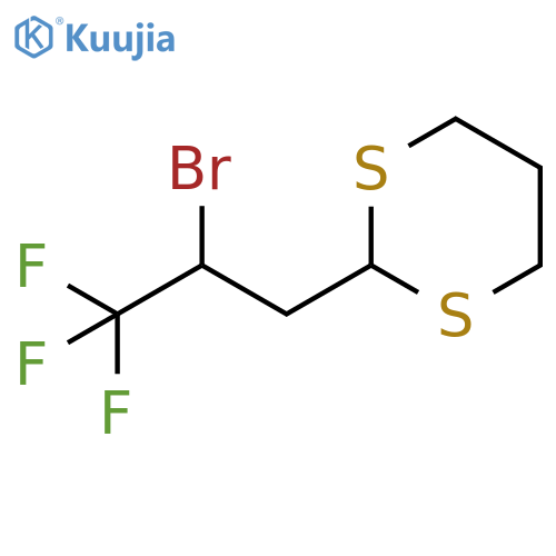 1,3-Dithiane, 2-(2-bromo-3,3,3-trifluoropropyl)- structure