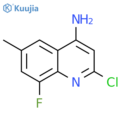 2-chloro-8-fluoro-6-methylquinolin-4-amine structure