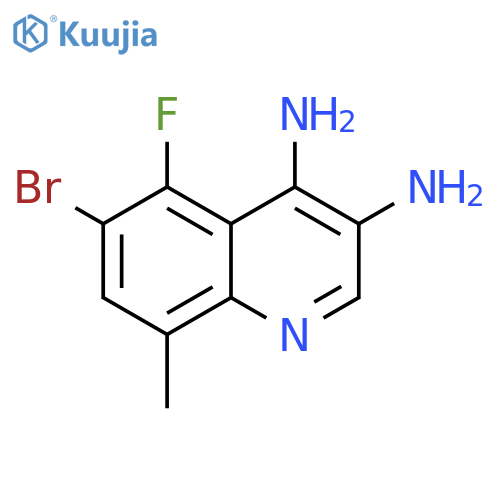 3,4-Quinolinediamine, 6-bromo-5-fluoro-8-methyl- structure
