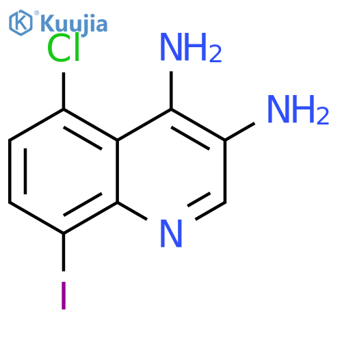 3,4-Quinolinediamine, 5-chloro-8-iodo- structure