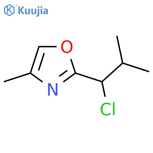 Oxazole, 2-(1-chloro-2-methylpropyl)-4-methyl- structure