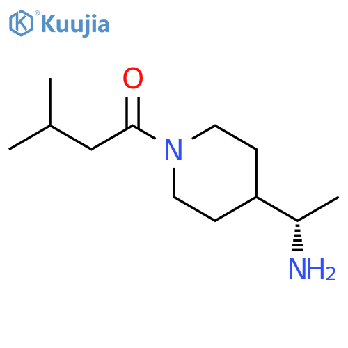 1-Butanone, 1-[4-[(1S)-1-aminoethyl]-1-piperidinyl]-3-methyl- structure