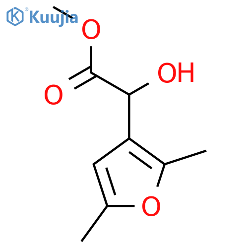 methyl 2-(2,5-dimethylfuran-3-yl)-2-hydroxyacetate structure