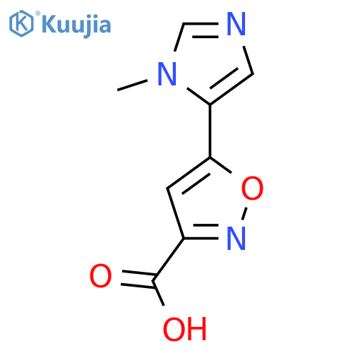 5-(1-methyl-1H-imidazol-5-yl)-1,2-oxazole-3-carboxylic acid structure