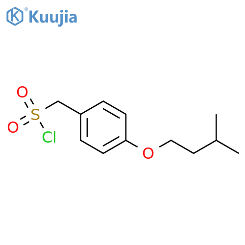 4-(3-methylbutoxy)phenylmethanesulfonyl chloride structure