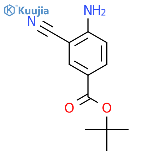 Tert-butyl 4-amino-3-cyanobenzoate structure