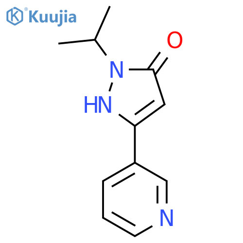 1-isopropyl-3-(pyridin-3-yl)-1H-pyrazol-5-ol structure