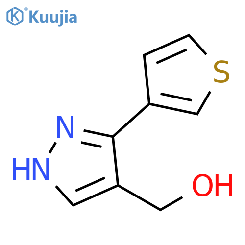 (3-(thiophen-3-yl)-1H-pyrazol-4-yl)methanol structure