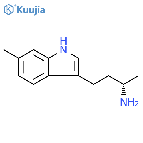 1H-Indole-3-propanamine, α,6-dimethyl-, (αS)- structure