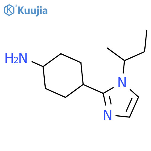 Cyclohexanamine, 4-[1-(1-methylpropyl)-1H-imidazol-2-yl]- structure