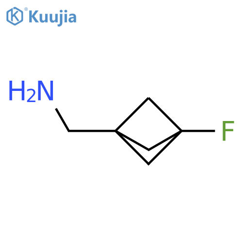 (3-fluoro-1-bicyclo[1.1.1]pentanyl)methanamine structure