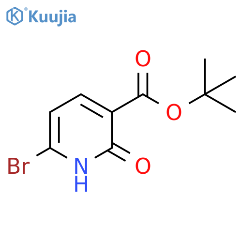 tert-butyl 6-bromo-2-hydroxypyridine-3-carboxylate structure
