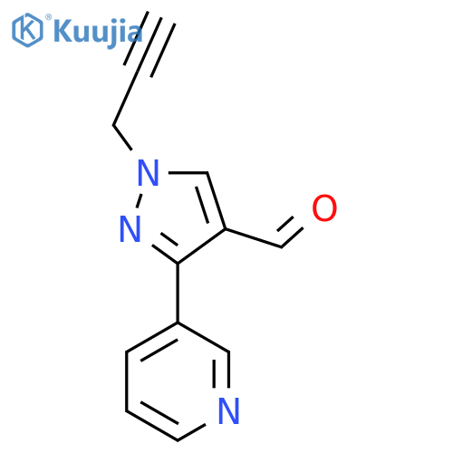 1-(Prop-2-yn-1-yl)-3-(pyridin-3-yl)-1H-pyrazole-4-carbaldehyde structure