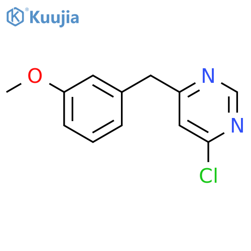 4-chloro-6-[(3-methoxyphenyl)methyl]pyrimidine structure