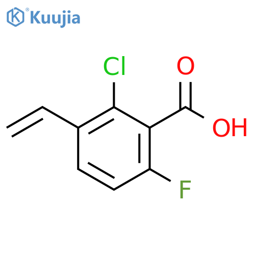 2-chloro-3-ethenyl-6-fluorobenzoic acid structure