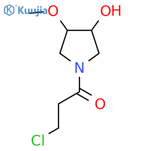 3-Chloro-1-(3-hydroxy-4-methoxypyrrolidin-1-yl)propan-1-one structure