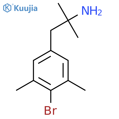 1-(4-bromo-3,5-dimethylphenyl)-2-methylpropan-2-amine structure