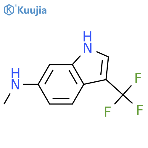 N-methyl-3-(trifluoromethyl)-1H-indol-6-amine structure