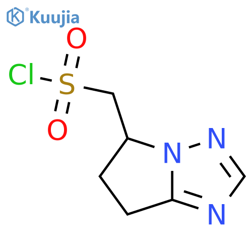 {5H,6H,7H-pyrrolo1,2-b1,2,4triazol-5-yl}methanesulfonyl chloride structure