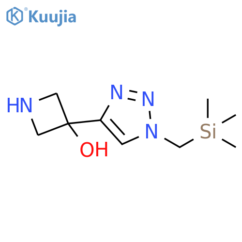 3-{1-(trimethylsilyl)methyl-1H-1,2,3-triazol-4-yl}azetidin-3-ol structure
