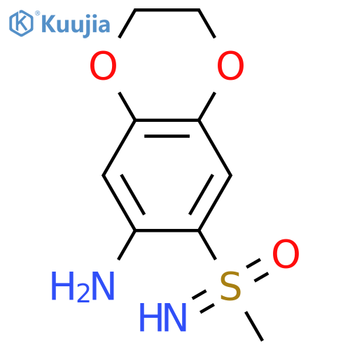 (7-amino-2,3-dihydro-1,4-benzodioxin-6-yl)(imino)methyl-lambda6-sulfanone structure