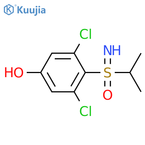 (2,6-dichloro-4-hydroxyphenyl)(imino)(propan-2-yl)-lambda6-sulfanone structure