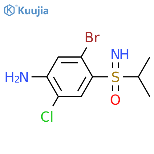 (4-amino-2-bromo-5-chlorophenyl)(imino)(propan-2-yl)-lambda6-sulfanone structure