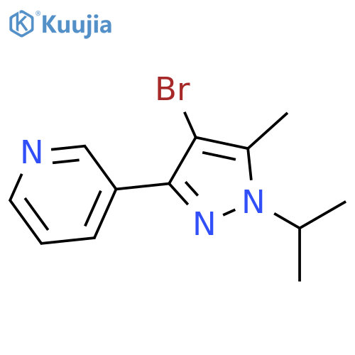 3-(4-Bromo-1-isopropyl-5-methyl-1H-pyrazol-3-yl)pyridine structure