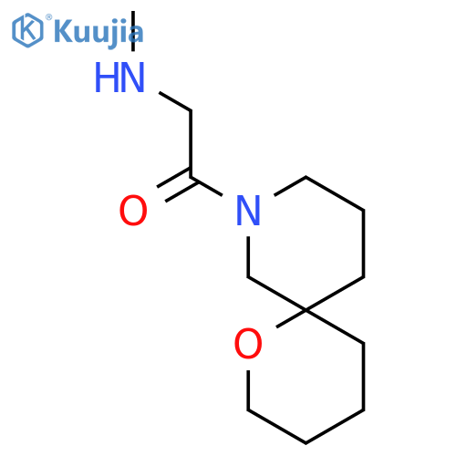2-(Methylamino)-1-(1-oxa-8-azaspiro[5.5]undecan-8-yl)ethan-1-one structure