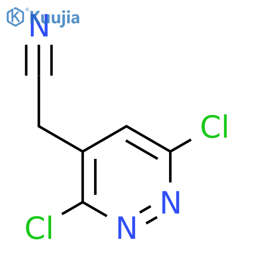 2-(3,6-dichloropyridazin-4-yl)acetonitrile structure