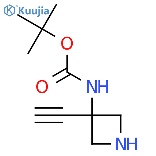Tert-butyl N-(3-ethynylazetidin-3-yl)carbamate structure