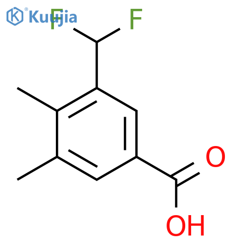 3-(Difluoromethyl)-4,5-dimethylbenzoic acid structure