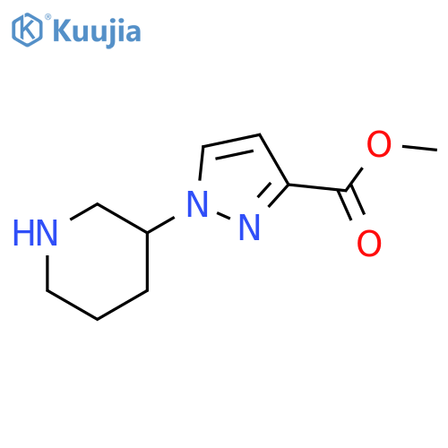 methyl 1-(piperidin-3-yl)-1H-pyrazole-3-carboxylate structure