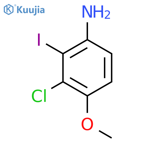 3-Chloro-2-iodo-4-methoxyaniline structure
