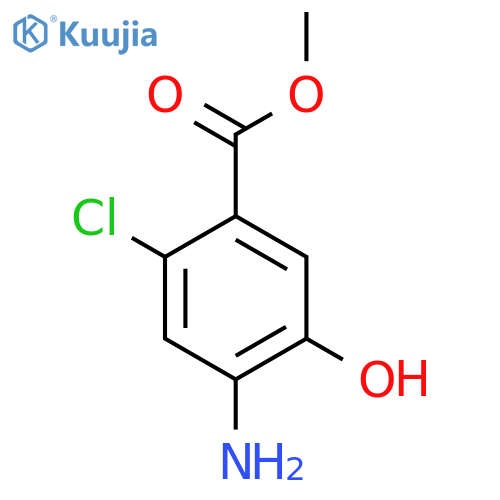 methyl 4-amino-2-chloro-5-hydroxybenzoate structure