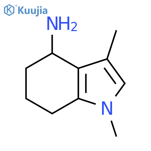 1,3-dimethyl-4,5,6,7-tetrahydro-1H-indol-4-amine structure